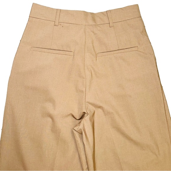 ZARA Women Full Length High-Waisted Pants Taupe Brown size XSmall✨ - Picture 10 of 12